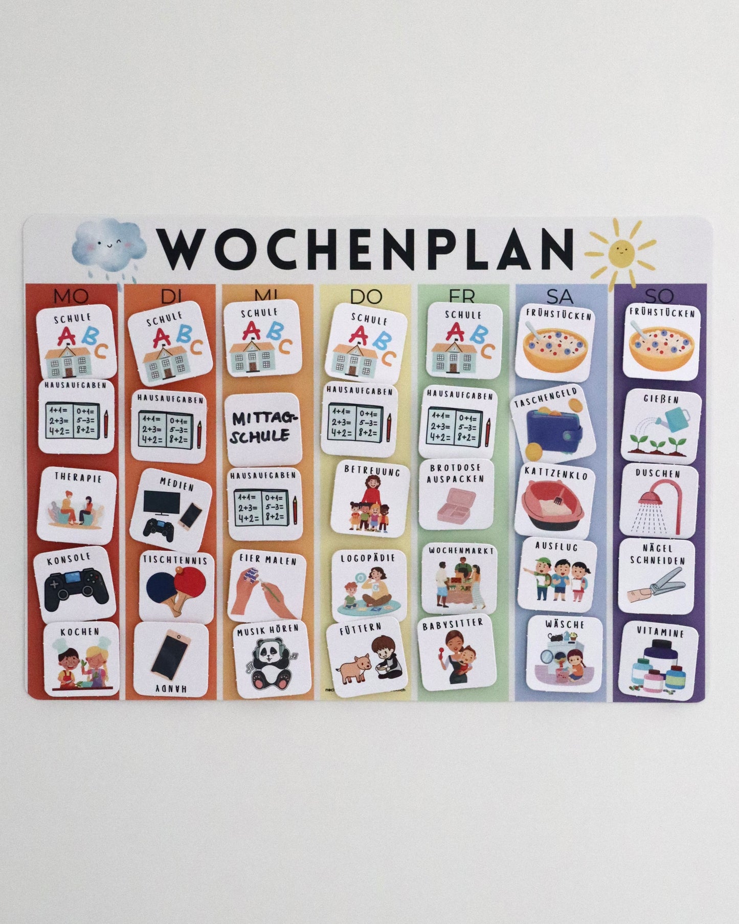 Wochenplaner - Mehr Überblick im Alltag