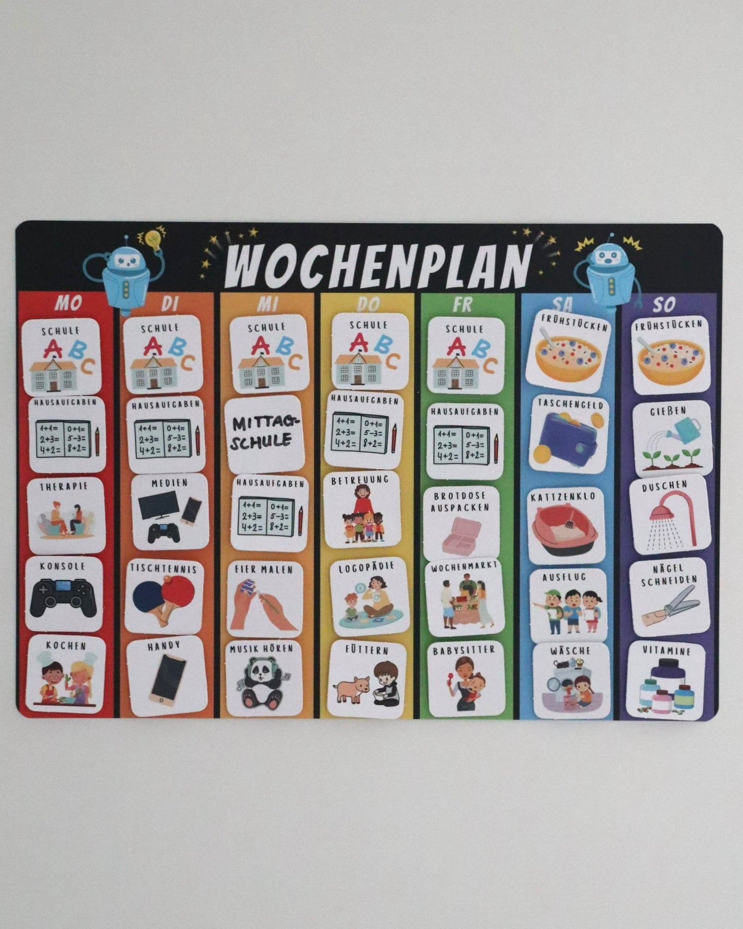 Wochenplaner - Mehr Überblick im Alltag