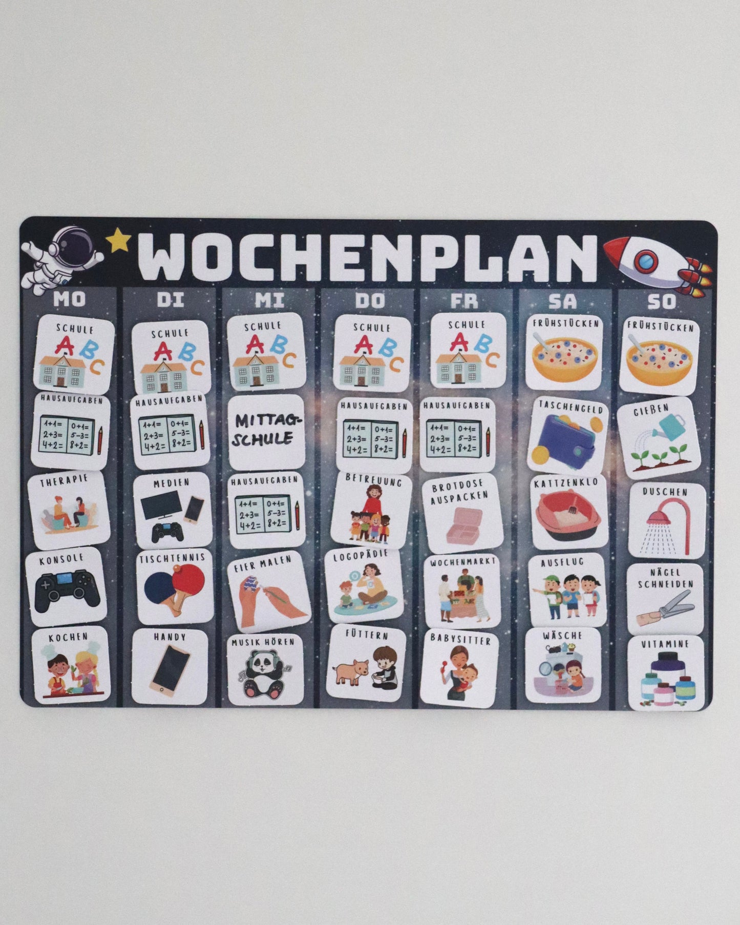 Wochenplaner - Mehr Überblick im Alltag
