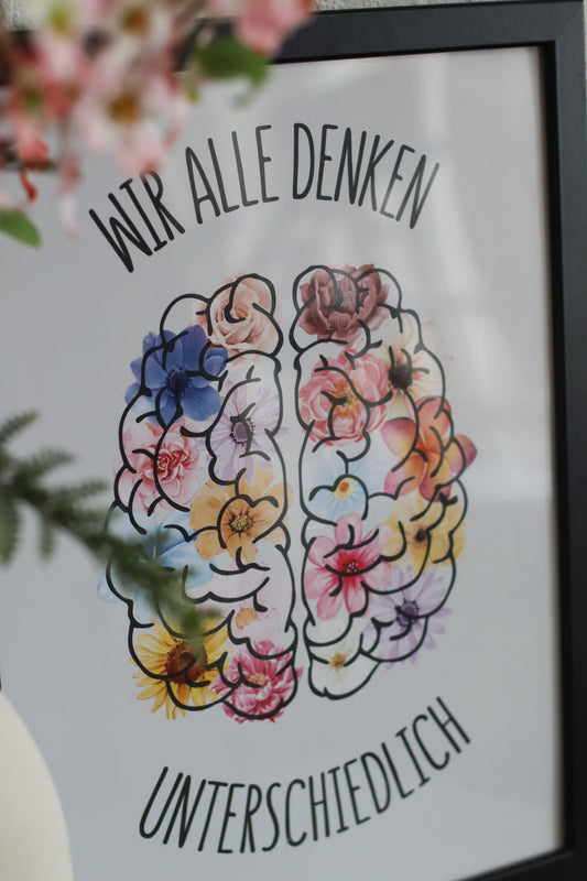 Poster Denken - Vielfalt im Kopf sichtbar machen